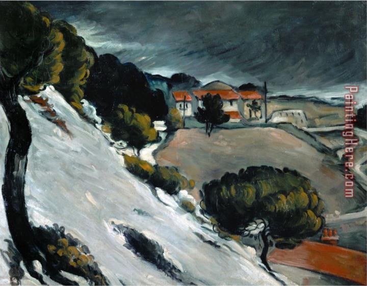 Paul Cezanne Melting Snow at L Estaque 1870 71